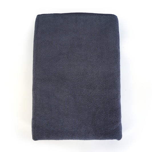 Korynza Quick-Dry Microfiber Bath Towel - Grey Solid