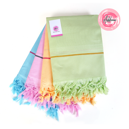 Korynza Pure Cotton Towel (Pack of 4) - Green, Orange, Blue, Pink