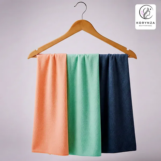 Hand Towel - Orange, Green & Grey