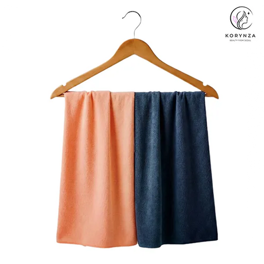 Hand Towel - Orange & Grey